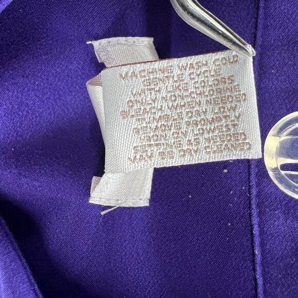 Chicos Women Top 1 Medium Button Front Roll Tab Long Sleeve Shirt Pocket - Picture 7 of 12